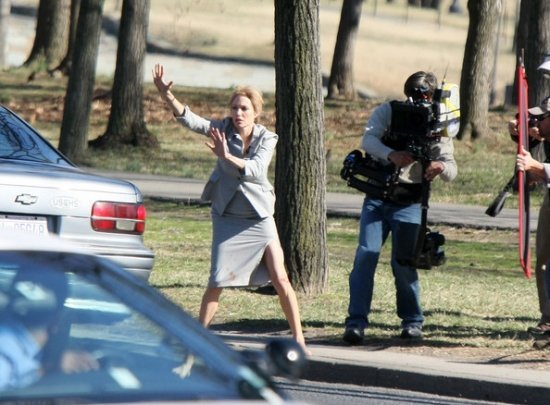 Анжелина Джоли на съемках 