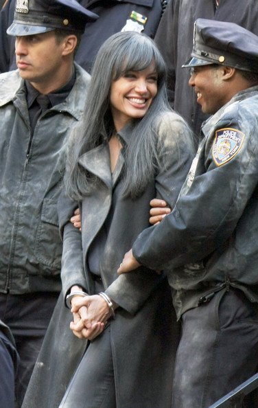 Анжелина Джоли на съемках 