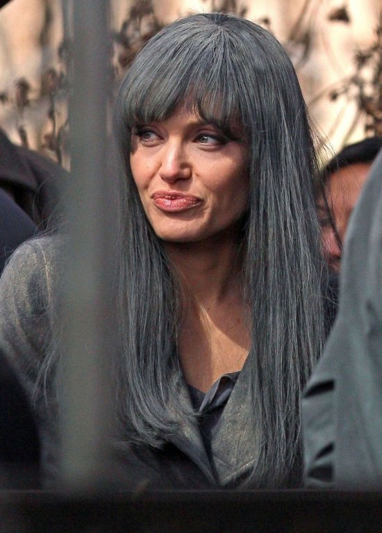 Анжелина Джоли на съемках 