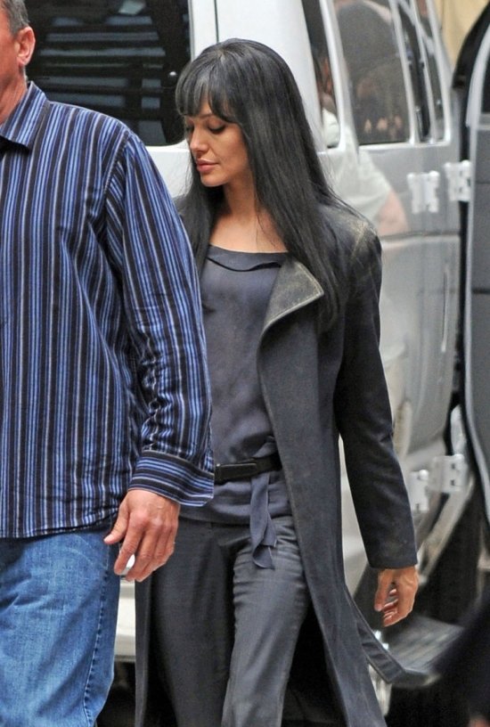 Анжелина Джоли на съемках 