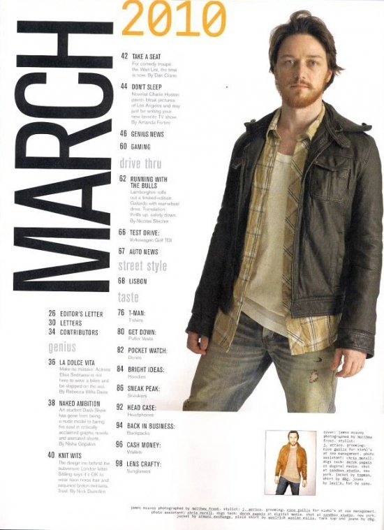 Джеймс МакЭвой для Nylon