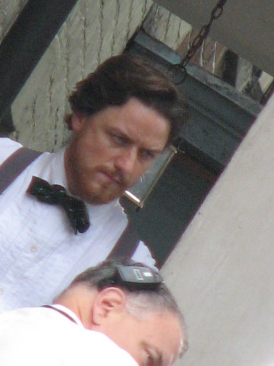 Джеймс МакЭвой на съемках