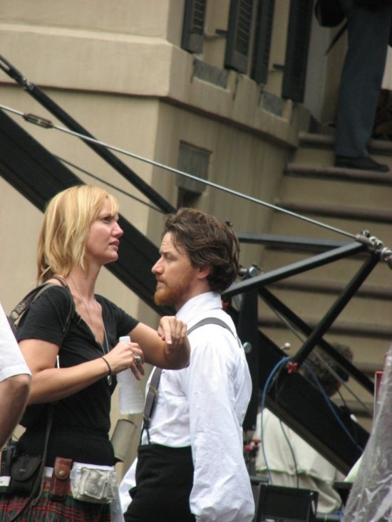 Джеймс МакЭвой на съемках