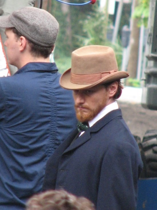 Джеймс МакЭвой на съемках