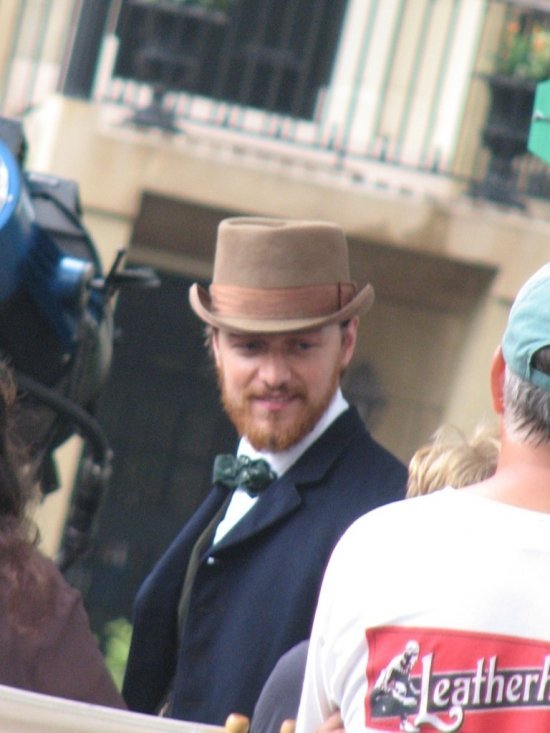 Джеймс МакЭвой на съемках