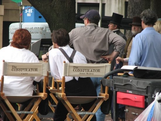 Джеймс МакЭвой на съемках