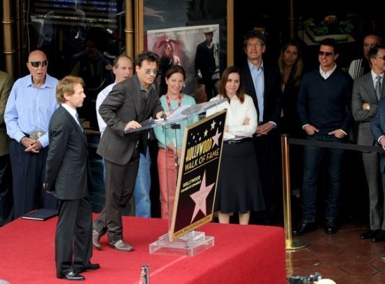 Джерри Брукхаймеру дают звезду на Аллее Славы