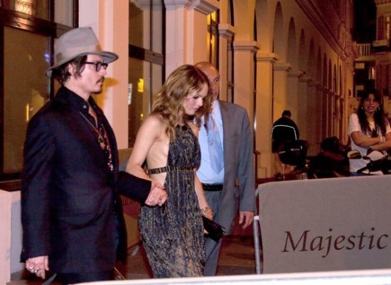 Джонни Депп и Ванесса Паради