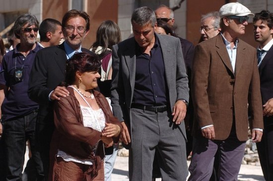 Джордж Клуни в Италии