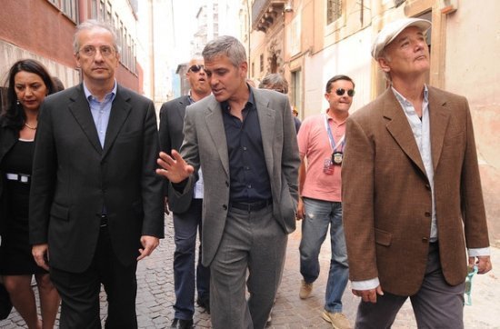 Джордж Клуни в Италии