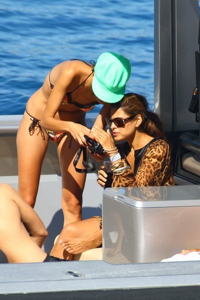 Ева Мендес на яхте