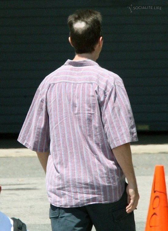 Кристиан Бейл на съемках 