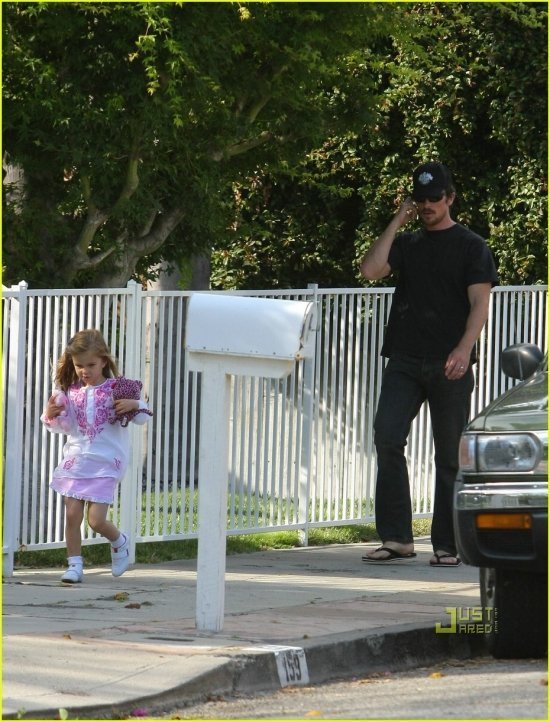 Кристиан Бейл с дочкой Эммелин