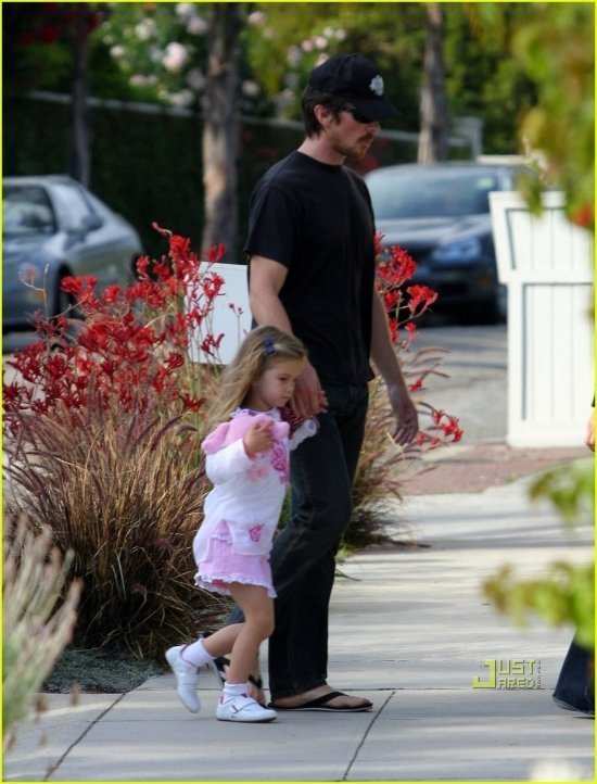 Кристиан Бейл с дочкой Эммелин