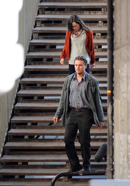 Леонардо Ди Каприо на съемках