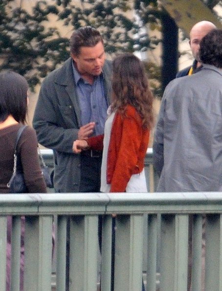 Леонардо Ди Каприо на съемках