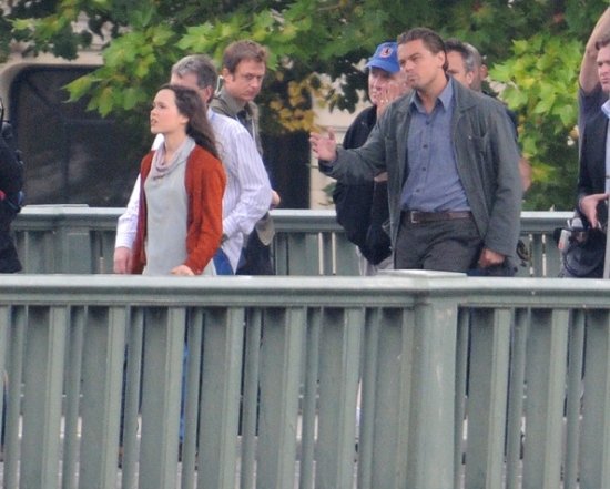 Леонардо Ди Каприо на съемках