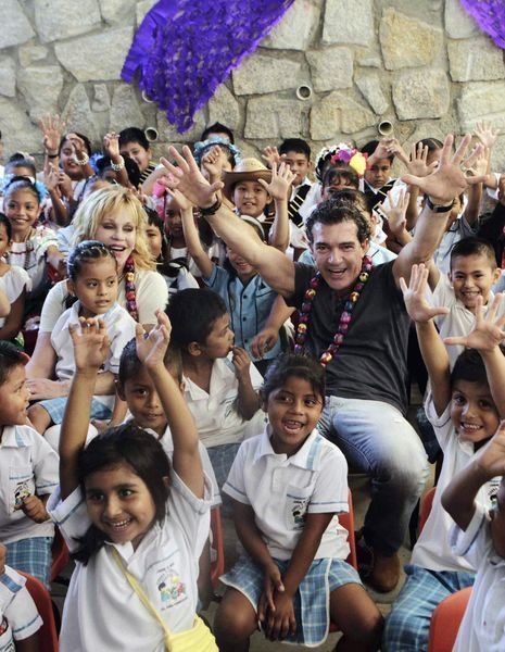 Мелани Гриффит и Антонио Бандерас