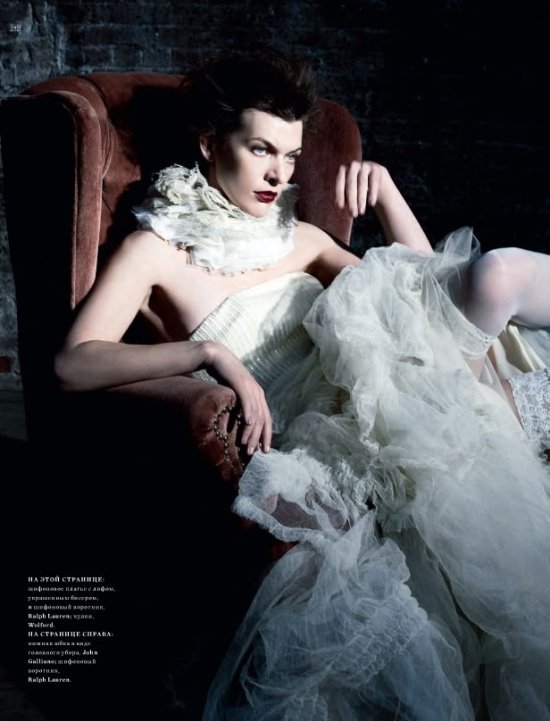 Милла Йовович для Harpers Bazaar