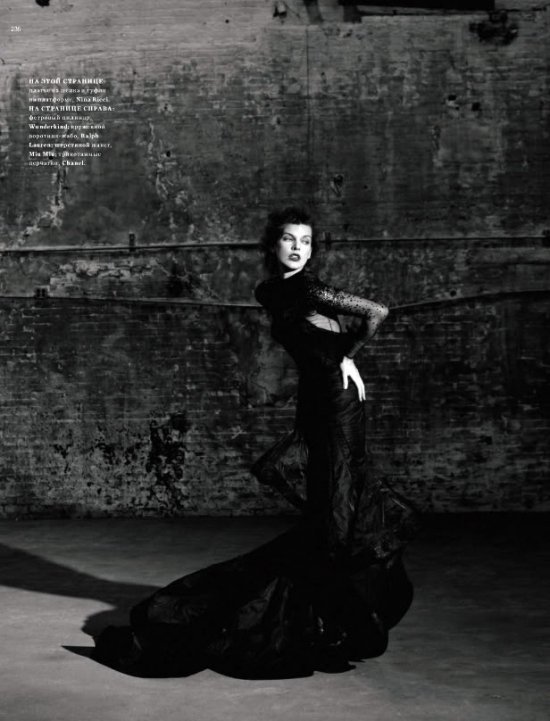 Милла Йовович для Harpers Bazaar
