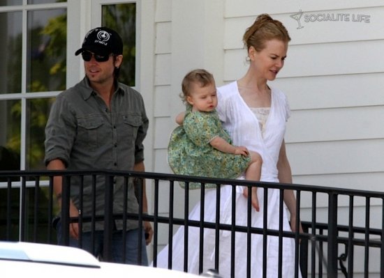 Николь Кидман с дочкой