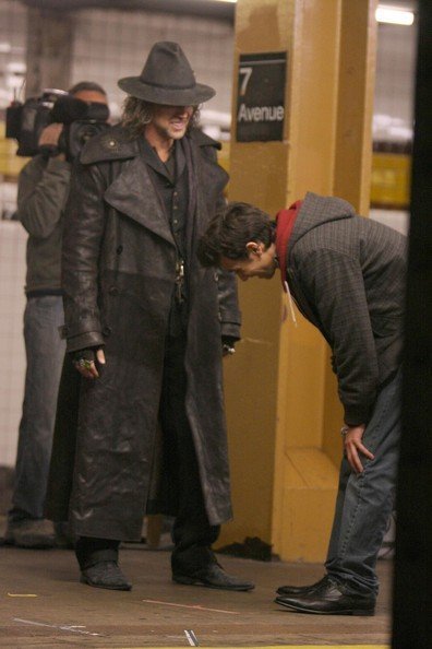 Николас Кейдж на съемках фильма 