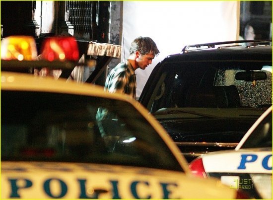 Роберт Паттинсон на съемках 