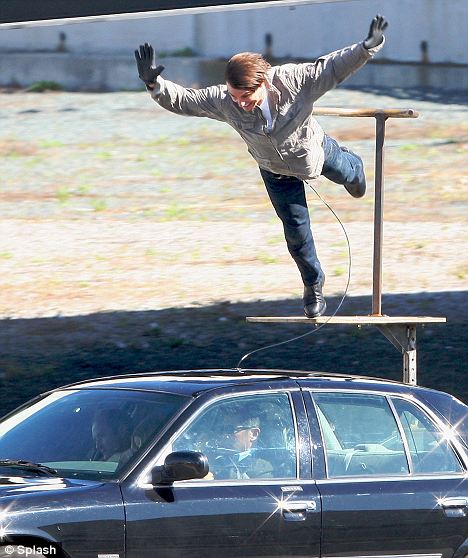 Том Круз на съемках