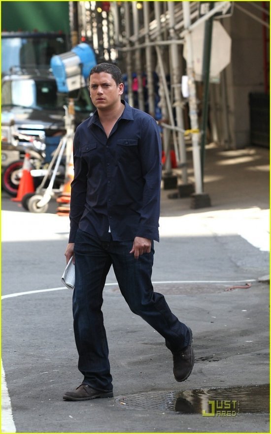 Вентворф Миллер на съемках сериала