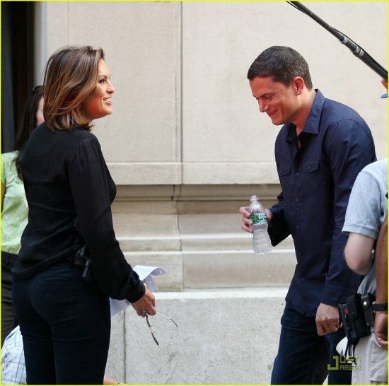 Вентворф Миллер на съемках сериала