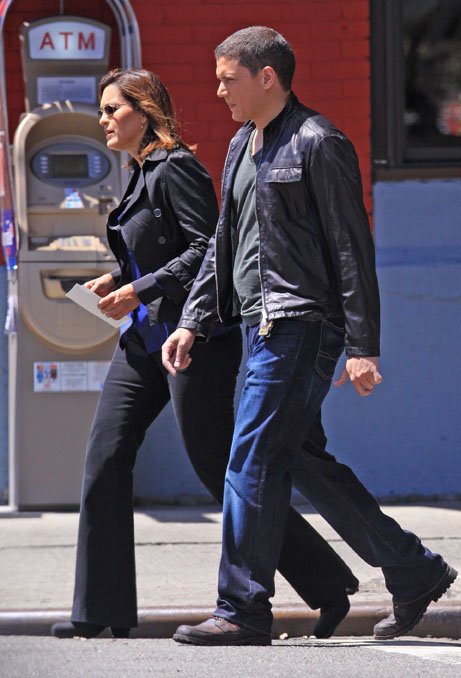 Вентворф Миллер на съемках сериала