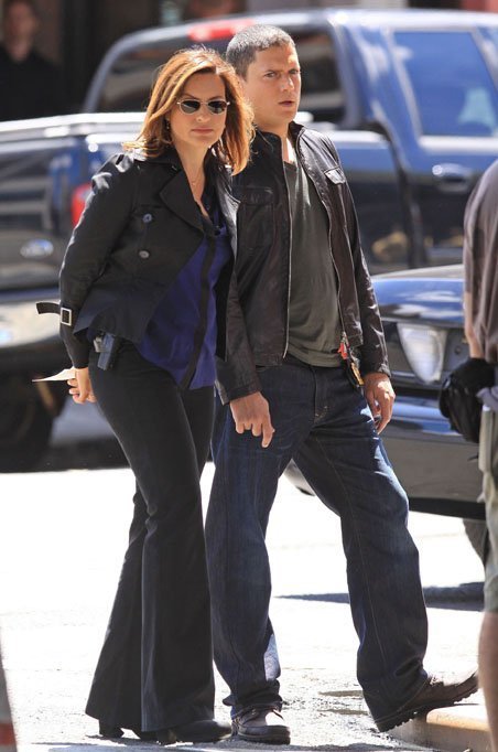 Вентворф Миллер на съемках сериала