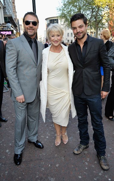 Хелен Миррен, Рассел Кроу и Доминик Купер