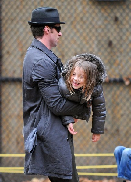 Хью Джекман с детьми