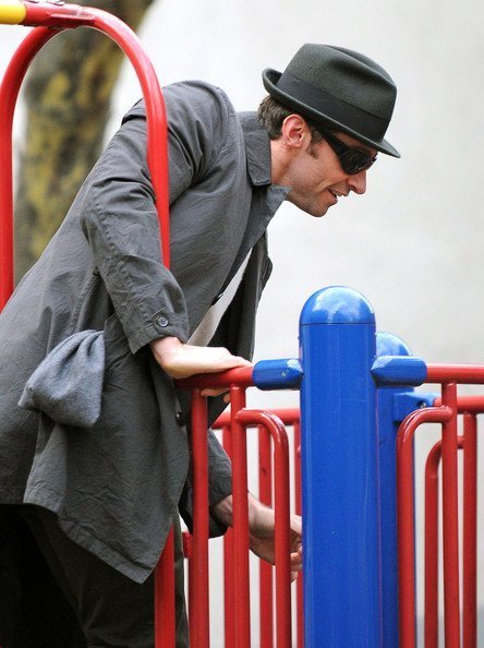 Хью Джекман с детьми