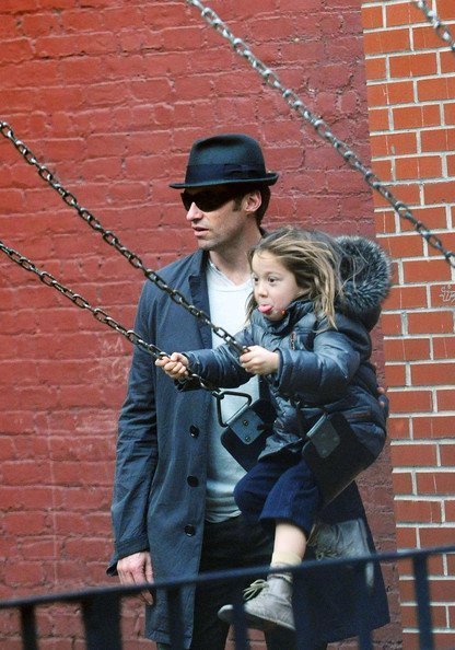 Хью Джекман с детьми