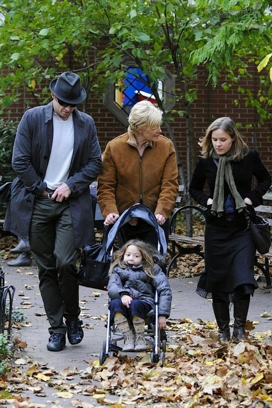 Хью Джекман с детьми