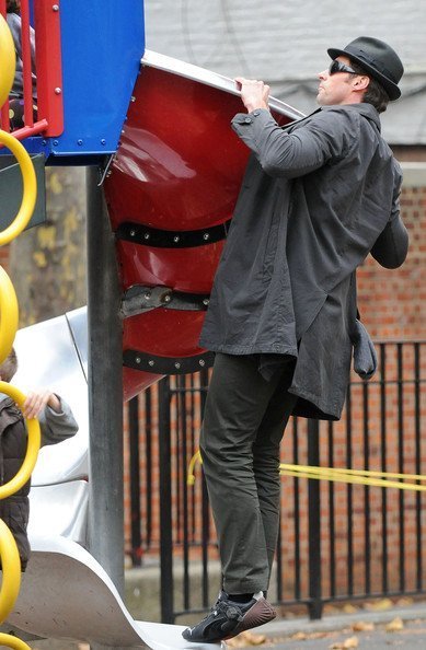 Хью Джекман с детьми