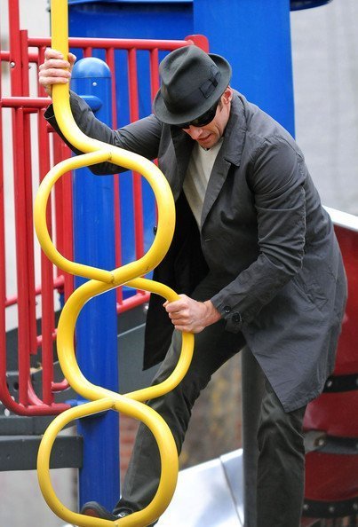 Хью Джекман с детьми