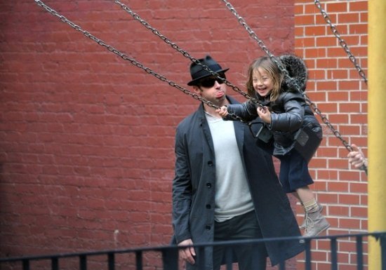 Хью Джекман с детьми