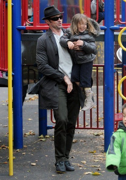 Хью Джекман с детьми