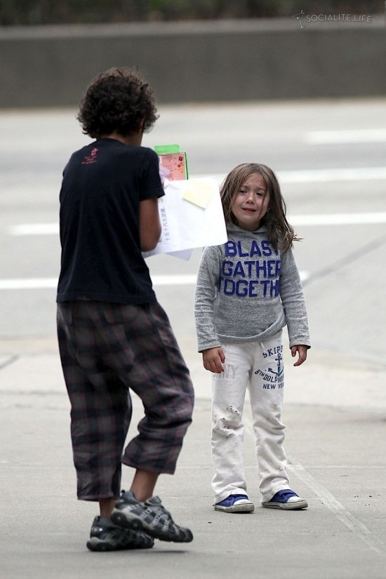 Хью Джекман с детьми