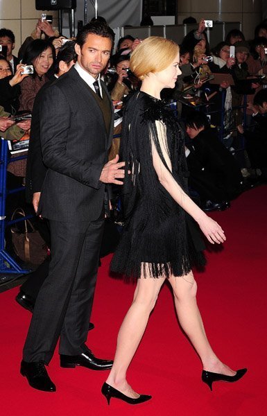 Хью Джекмен и Николь Кидман на премьере