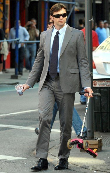 Хью Джекмен с семьей