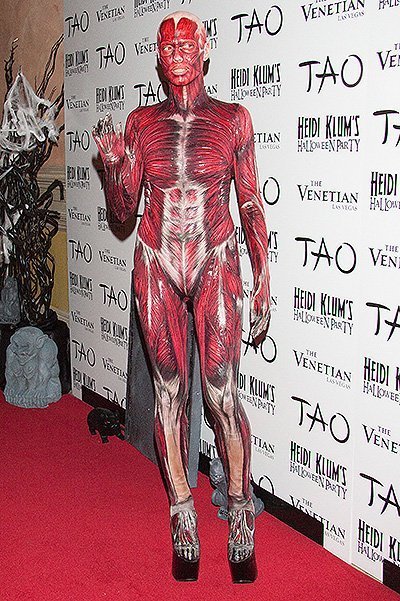 Heidi Klum's dead-body costume at TAO Las Vegas