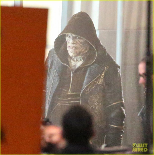 Will Smith, Margot Robbie, Jay Hernandez, Adam Beach, Adewale Akinnuoye-Agbaje, Jai Courtney and Karen Fukuhara seen on the sets of Suicide Squad