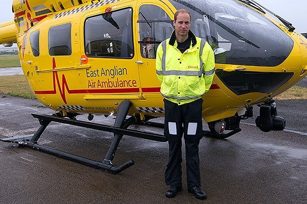 Duke of Cambridge Begins First Shift As Air Ambulance Pilot