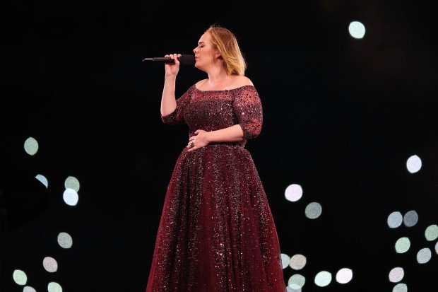 MELBOURNE, AUSTRALIA - MARCH 18:  Adele performs at Etihad Stadium on March 18, 2017 in Melbourne, Australia.  (Photo by Graham Denholm/Getty Images) 