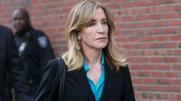 QUALITY REPEAT Mandatory Credit: Photo by KATHERINE TAYLOR/EPA-EFE/REX/Shutterstock (10186033l) US actress Felicity Huffman leaves the John J Moakley Federal Court House after facing charges in a nationwide college admissions cheating scheme in Boston, Massachusetts, USA 03 April 2019. Felicity Huffman facing charges in a nationwide college admissions cheating scheme, Boston, USA - 03 Apr 2019 