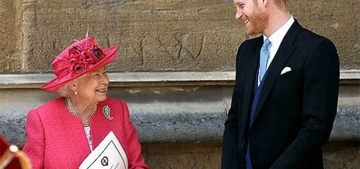 принц Гарри, королева Елизавета